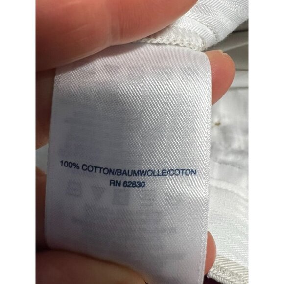 Lands End Mens Beige Cotton Traditional Fit Shorts, Button Closures, Back Pocket - Picture 5 of 5